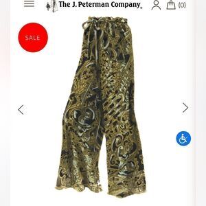 J. Peterman “Clare's Velvet” Wide Leg Pants